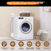 Accessoires pour systèmes de chauffage CVC industriels et hospitaliers - Connecteur carré en plastique ABS 90° pour machine de séchage, flexible en feuille d'aluminium de 2m