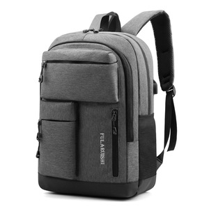 Men's Waterproof Large 14 Inch Laptop <strong>Backpack</strong> with USB Motorcycle and Travel Outdoor Features Zipper Closure - Product Image 1