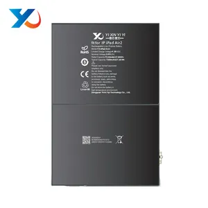 Có thể sạc lại a1566 máy tính bảng kỹ thuật số pin nóng bán 7200mAh cho iPad Air2 màu đen cho Iphone Li-ion có thể sạc lại OEM ODM kho