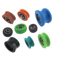 Poulie à rainure en U en plastique Rouleau de fenêtre de porte coulissante en nylon POM Acetal Corde Coulissante Poulie de roue ID 6MM 7MM