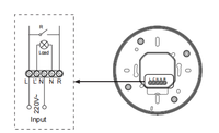 Détecteur de mouvement infrarouge à montage en surface IP55 360 degrés pour extérieur, capteur PIR moderne à contrôle de lumière 50 Hz