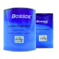 Primaire 2K Bossde – Revêtement de réparation automobile fiable, haute couvrance, séchage rapide – Gris/Blanc – Préparation des panneaux de carrosserie pour la retouche automobile