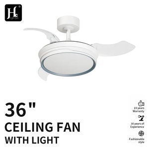 Ventilador de Techo Invisible con Luz LED de 6 Velocidades para Comedor y Dormitorio, Gran Flujo de Aire, Hierro, DC, para el Hogar, con Correa de Velocidad - Product Image 2