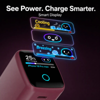Chargeur mural USB Type-C intelligent AI à charge rapide KYT 45W 60W GaN PD 3.0 avec protection OTP