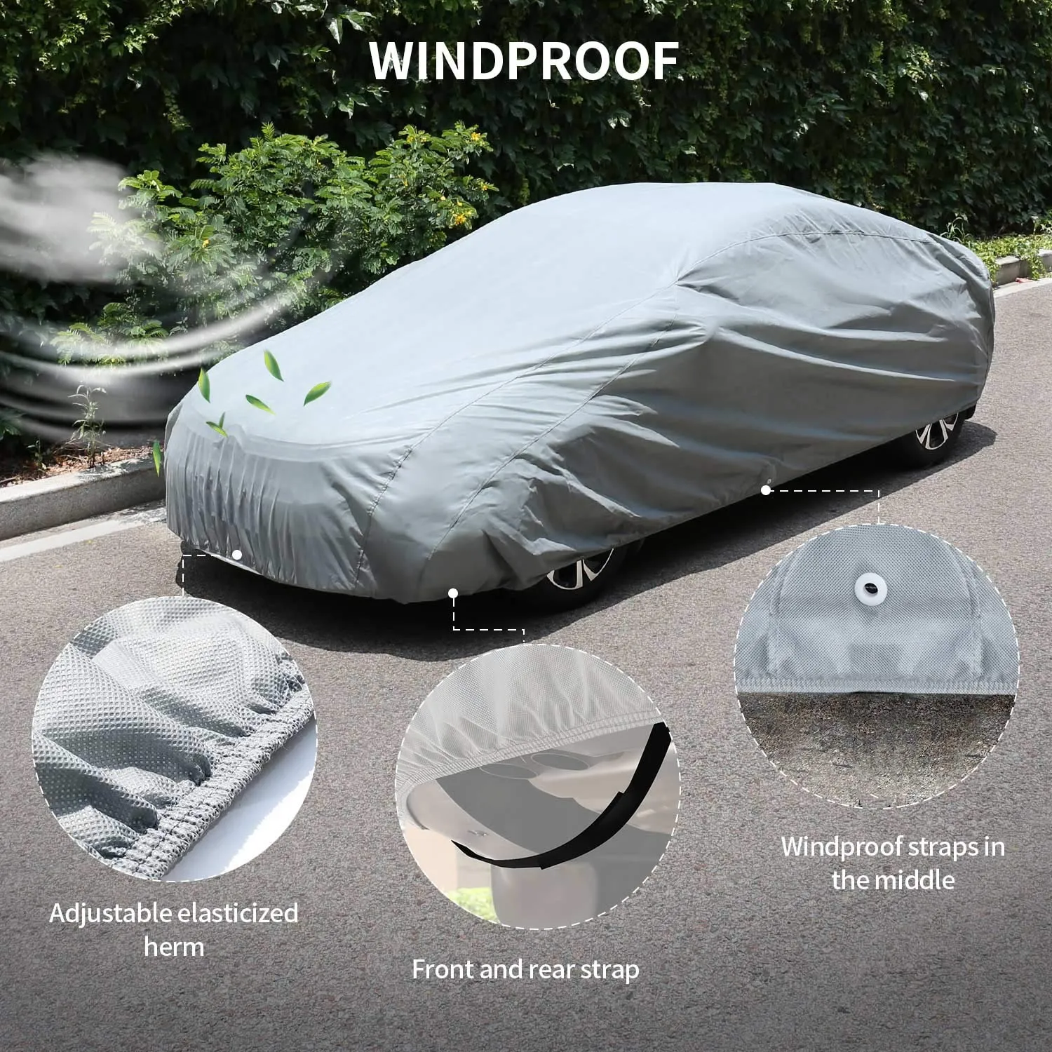 Automatic Car Cover Non-woven Fabric Custom Logo Uv Protection Universal Outdoor Car Cover