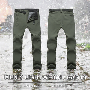 <b>Men</b> <b>Lightweight</b> Stretch Tactical Pants Breathable Quick Dry Outdoor Hiking Workwear Zipper Fly Plus Size Trousers - Product Image 2