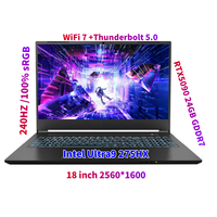 18 pulgadas 2K 2560*1600 240HZ Intel Ultra9 275HX 24-Core 24-Thread RTX5090 WiFi 7 Thunderbolt 5 DDR5 M2 SSD portátil para juegos de gama alta