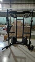 DINUO Home Gym V-Shape Squat Rack Functional Trainer Cable Crossover avec capacité de charge de 300 kg et réglage multi-niveaux