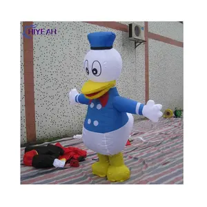 Giyim kostüm promosyon hareketli karikatür şişme Donald Duck karikatür