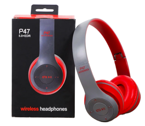Headphone Gaming Lipat Nirkabel NEW HOT 2025 BT untuk Ponsel P47, Komputer, MP3, Mendukung Kartu TF, USB, AUX - Product Image 2