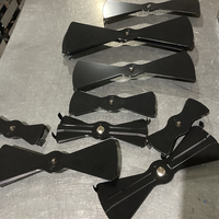 Adaptateur de col en aluminium réglable pour contrôle d'air CVC avec amortisseur radial et design graphique