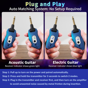 Système d'amplification sans fil A9 pour guitare basse électrique, émetteur-récepteur 300 mAh, utilisation pour <span class=keywords><strong>piano</strong></span> électronique - Product Image 5