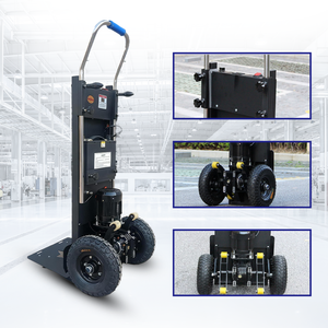 Machine à monter les escaliers électrique portable pliable en métal avec roues triangulaires, chariot à monter les escaliers pour la manutention de marchandises - Product Image 3