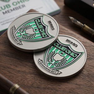 Crea la Tua Moneta Personalizzata con Logo, in Lega <span class=keywords><strong>di</strong></span> Zinco, Smalto Morbido, per Club <span class=keywords><strong>di</strong></span> Calcio, Arbitri, Moneta da Lancio, Token - Product Image 2