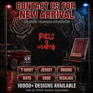 T-Shirt Nera con Strass ODM OEM Stile Gotico Streetwear con Logo Personalizzato e Ventilazione $SAD BOY Junior H - Product Image 2