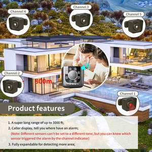 Nhà tầm xa cảnh báo nhận PIR cảm biến chuyển động không thấm nước hồng ngoại phát hiện chống trộm không dây đường lái xe báo động - Product Image 6