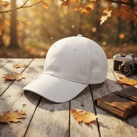 Casquette unisexe adulte sportive en PVC souple à 6 panneaux, à points incurvés et réglable