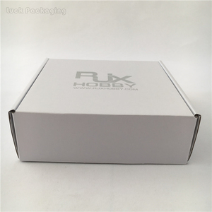 Blanco troquelado de papel corrugado cartón tuck en el lado aletas envío correo caja de correo con plata de papel de impresión - Product Image 2