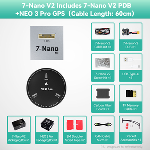Contrôleur de vol CUAV 7-Nano V2 et module GNSS NEO 3 Pro avec technologie <span class=keywords><strong>U</strong></span>-<span class=keywords><strong>blox</strong></span> haute précision PX4 Ardupilot pour la cartographie par drone - Product Image 2
