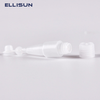 Botella vacía de plástico HDPE con cuentagotas, 0,5 ml