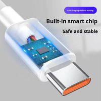 Cable de Carga Súper Rápida USB C de 1M, 120W, Cable de Datos de Carga Rápida Inteligente 6A Tipo-C 3.0 3.1 para iPhone y Android, al Precio Más Bajo