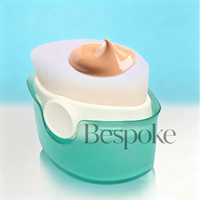 Pinceau applicateur de crème solaire en plastique réutilisable portable avec logo personnalisé, applicateur de lotion corporelle, pinceau de maquillage pour fond de teint, pour usage cosmétique
