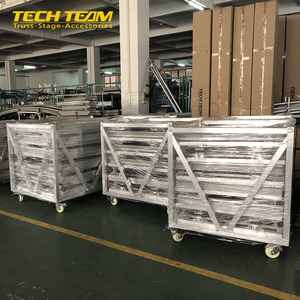 Barrière d'événement en alliage d'aluminium TECHTEAM A-BAR03 <span class=keywords><strong>de</strong></span> 3 mm d'épaisseur avec verrouillage pour concerts et sécurité scénique - Product Image 1