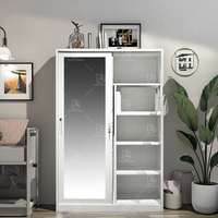 Armoire en fer au design Offre Spéciale moderne Armoire à 2 portes en acier/métal Almirah pour meubles de chambre d'enfants avec motif d'impression