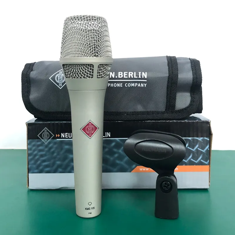 KMS105 Class A Professional Quality Studio Stage Microphone, Handheld Wired Vocal Condenser Microphone Gaming Mic