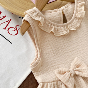 <span class=keywords><strong>Abbigliamento</strong></span> per Bambini all'Ingrosso <span class=keywords><strong>Online</strong></span>, Set Due Pezzi Senza Maniche con Collo Tondo, Casual per Uso Quotidiano dei Bambini - Product Image 2