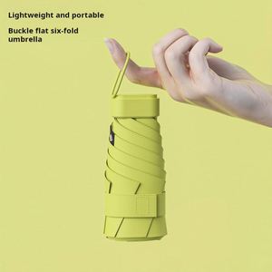 Parapluie compact pliable en cinq sections LM-H noir, manuel, résistant aux UV, pour pliage - Product Image 4