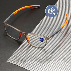 <span class=keywords><strong>Gafas</strong></span> Ópticas Deportivas Unisex Cuadradas y Delgadas, Lentes con Protección Contra la Luz Azul, Armazón TR90 para Computadora y Lectura - Product Image 4