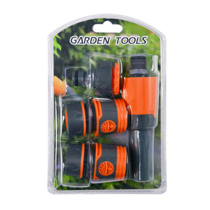 Ensemble de pistolets à eau à pulvérisation directe, connecteur rapide 1/2, pour jardin, maison, lavage de voiture, buse orange et noire - Product Image 2