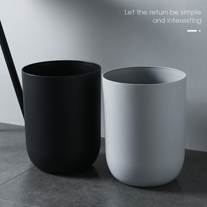 Trash Can Household <b>Large</b> Size Gray No Lid Bathroom Kitchen Living Room Waste <b>Bin</b> - Product Image 4