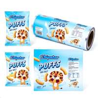 Film de lamination plastique en rouleau d'aluminium haute barrière pour sachets de chips, de croustilles et d'aliments secs, impression OEM du fabricant
