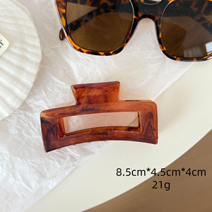 Juego de Pinzas para el Cabello con Diseño de Concha de Tortuga para Mujer, Pinzas Vintage de Mármol Marrón, Pinzas de Diferentes Formas, Accesorios para el Cabello al por Mayor - Product Image 6