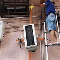 Nouveau treuil à main de 1200LBS (grue de 10m) unité extérieure de climatiseur avec outil de levage amovible et support