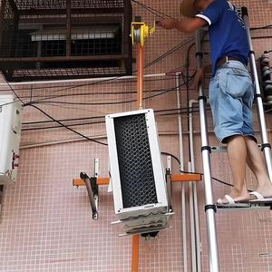 Nuovo argano a mano da 1200 libbre (gru da 10m) condizionatore d'aria unità esterna con strumento di sollevamento rimovibile e staffa - Product Image 5