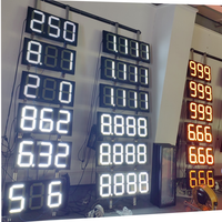 Panneau LED personnalisé pour affichage des prix du carburant, haute luminosité, écran anti-temperatures élevées pour projet de station-service en Arabie Saoudite