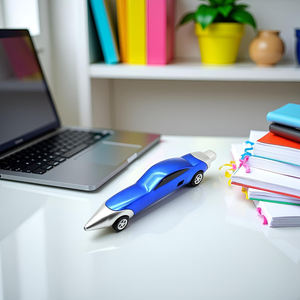 定制标志创意多色汽车造型球男孩赛车钢笔促销玩具礼品圆珠笔 - Product Image 5