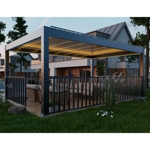 China Manufacturers' Aluminum Patio Cover with Detached Fence <strong>Pergola</strong> Powder Coated Frame Outdoor <strong>Design</strong> <strong>Ideas</strong> for Backyard - Product Image 2