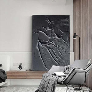 <span class=keywords><strong>Noir</strong></span> <span class=keywords><strong>blanc</strong></span> Texture décor <span class=keywords><strong>affiche</strong></span> moderne abstrait <span class=keywords><strong>à</strong></span> la main toile photo décoratif texturé peinture <span class=keywords><strong>à</strong></span> l'huile toile mur art - Product Image 6