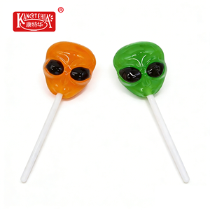 Sucette Gyro Pops Flick N Fly, jouet tournant en forme de tête d'alien, bonbons pour enfants, emballage en boîte de bonbons sur bâton, bonbons durs multicolores - Product Image 5