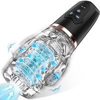 Männlicher Masturbator Sexspielzeug für Männer mit 3 Wirbelbewegungen, 5 Straffungsmodi, 10 Vibrationsstufen, 3D-Realistische Textur, Erwachsenen-Spielzeug im Großhandel