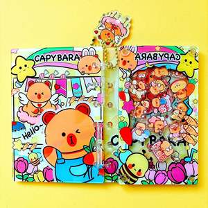 DHF537 – Carnets et classeurs DIY en acrylique avec motifs de dessins animés A7 A5 : Mikko Capybara, Butterbear, Anime Chiikawa, <span class=keywords><strong>Princesse</strong></span> Anime - Product Image 5