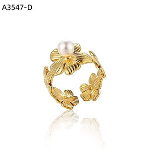 แหวนแฟชั่นประดับ PERLAS A3547 สำหรับผู้หญิง เครื่องประดับคุณภาพสูง - Product Image 2
