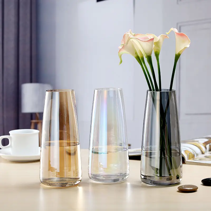 Vase à fleurs ikéba en verre, classique et élégant, personnalisé, de haute qualité