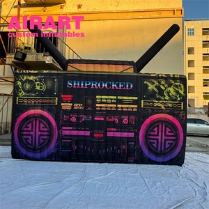 <span class=keywords><strong>Radio</strong></span> Boombox Gonflable, Décoration Rétro Années 80 90 pour Fête <span class=keywords><strong>Hip</strong></span> <span class=keywords><strong>Hop</strong></span> Disco, Accessoire de Cabine Photo, Jouet - Product Image 5