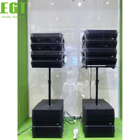 Altavoz Line Array Pasivo de 4x5 Pulgadas, 400W, 2 Vías, Sistema de Columna Profesional de Neodimio para Conferencias, Iglesias, Escenarios, Alquiler para Eventos