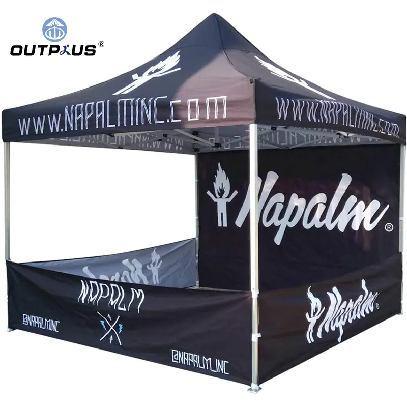 Tenda comercial de alumínio pop-up para feiras comerciais, 3x3m, à prova d'água, para uso ao ar livre, preço baixo, venda imperdível